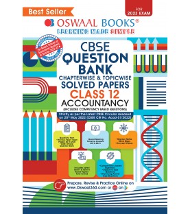 Oswaal CBSE Question Bank Class 12 Accountancy Chapter Wise and Topic Wise | Latest Edition